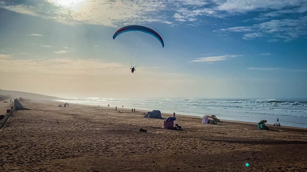 Aglou Landung am Strand